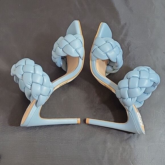 BRAND NEW STEVE MADDEN WOMEN"S CHUNKY BRAIDED STRAP DETAILS KENLEY HEELE… - Picture 6 of 16